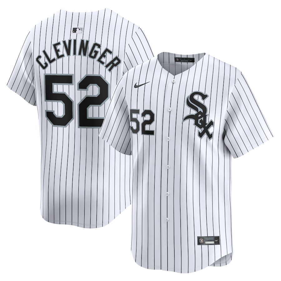 Men Chicago White Sox #52 Mike Clevinger Nike White Home Limited Player MLB Jersey->->MLB Jersey
